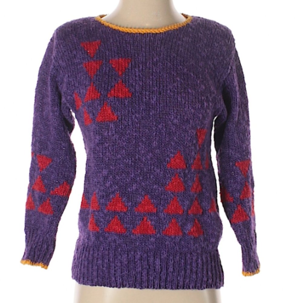 Vintage Knit Sweater, Linen, Cotton Liz Claiborne
